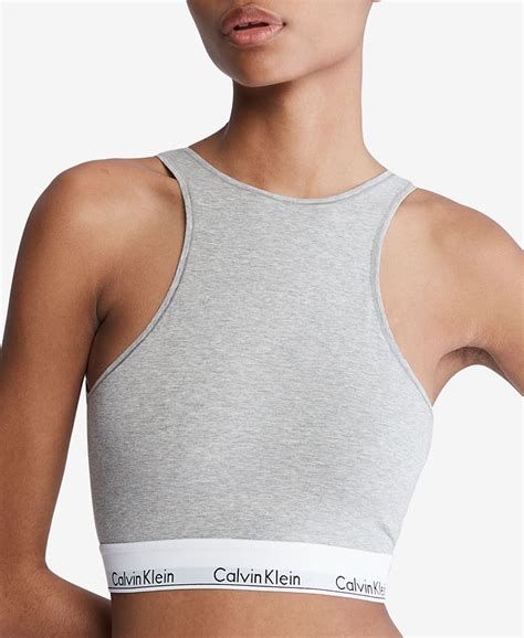 modern cotton unlined longline bralette